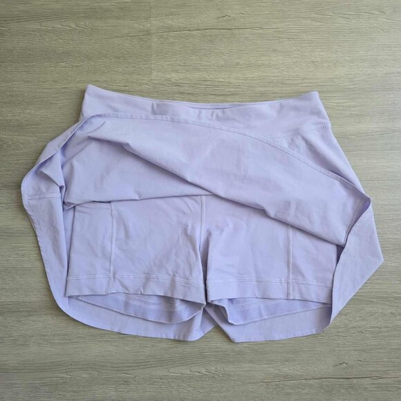 Lululemon Lightweight High-Rise Tennis Skirt Lavender Frost SZ 10 - Picture 8 of 10